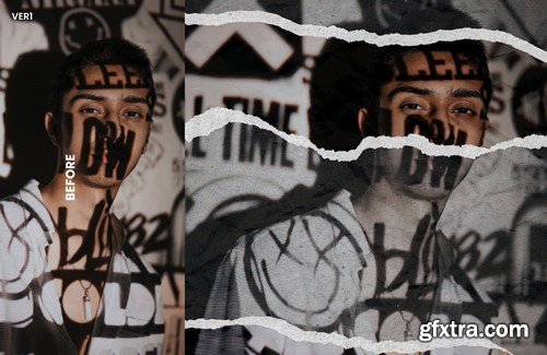 Torn Paper Photoshop Effect PVF9K6M