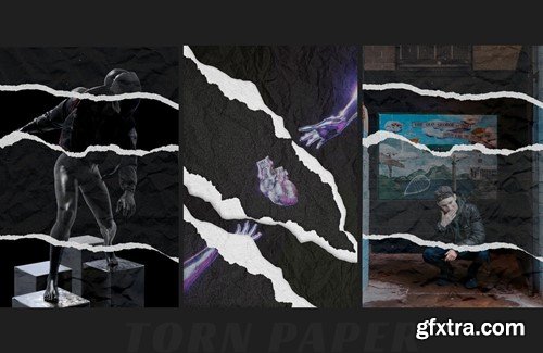 Torn Paper Photoshop Effect PVF9K6M