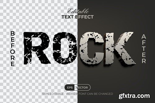 Rock Text Effect 3D Style 9X3NQ65