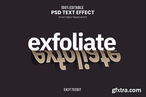 Exfoliate - Peel Off Paper Text Effect GDYZ84H