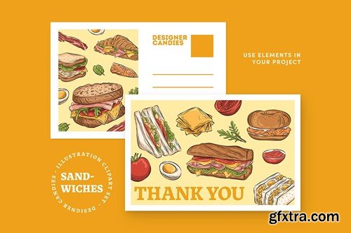 Sandwich Illustrations ABVNFUL