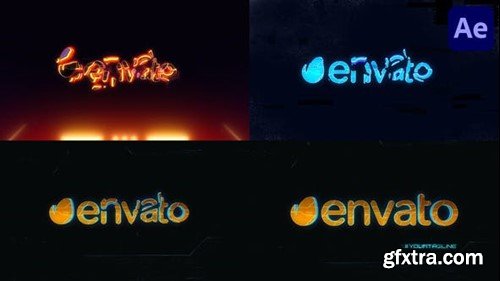Videohive Cyberpunk Logo Reveal for After Effects 47763113