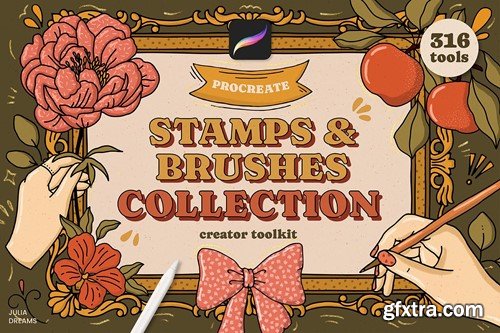 Stamp Brushes Procreate Flowers Frames Floral Y64HKNU Stamp Brushes Procreate Flowers Frames Floral Y64HKNU