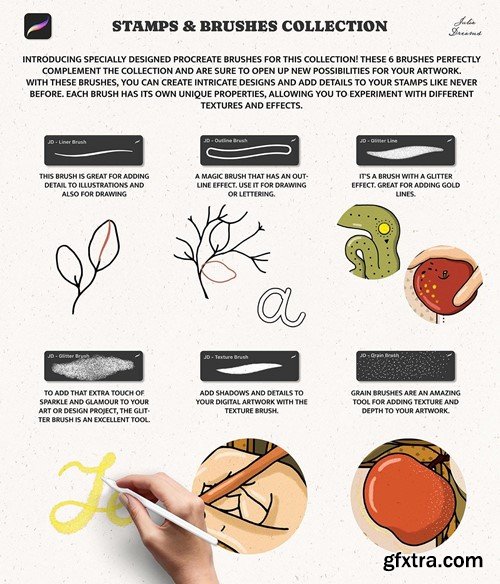 Stamp Brushes Procreate Flowers Frames Floral Y64HKNU Stamp Brushes Procreate Flowers Frames Floral Y64HKNU