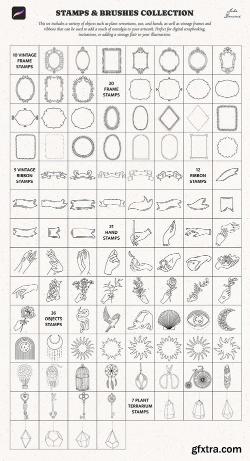 Stamp Brushes Procreate Flowers Frames Floral Y64HKNU Stamp Brushes Procreate Flowers Frames Floral Y64HKNU