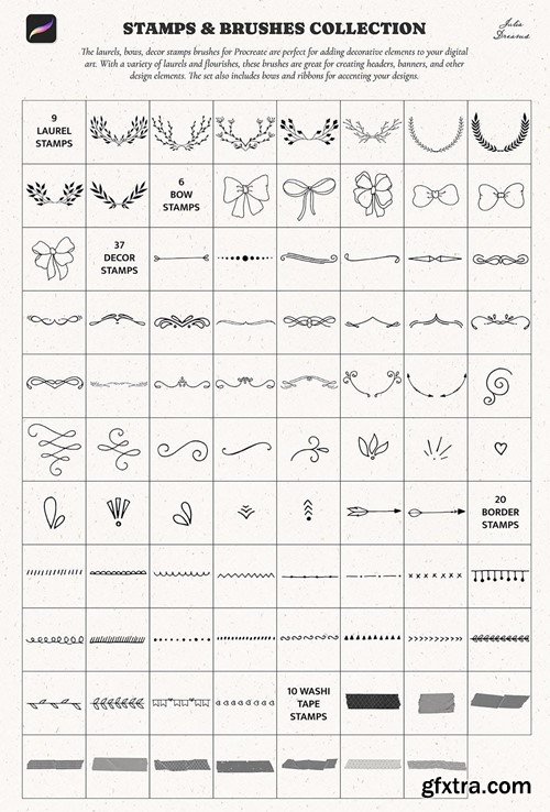 Stamp Brushes Procreate Flowers Frames Floral Y64HKNU Stamp Brushes Procreate Flowers Frames Floral Y64HKNU