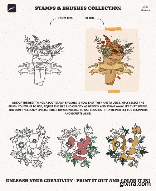 Stamp Brushes Procreate Flowers Frames Floral Y64HKNU Stamp Brushes Procreate Flowers Frames Floral Y64HKNU