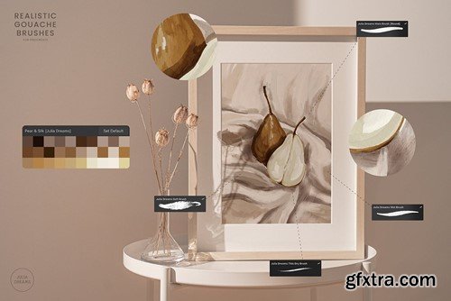 Realistic Gouache Procreate Brushes K9RMRX8 Realistic Gouache Procreate Brushes K9RMRX8