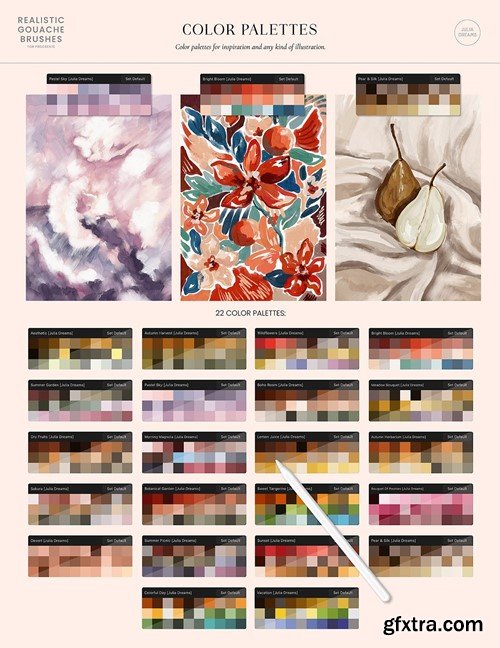 Realistic Gouache Procreate Brushes K9RMRX8 Realistic Gouache Procreate Brushes K9RMRX8