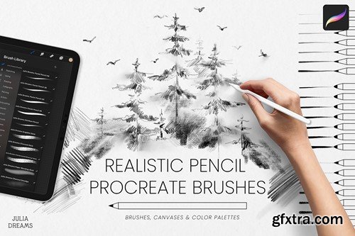 Realistic Pencil Procreate Brushes VXAR6UB Realistic Pencil Procreate Brushes VXAR6UB