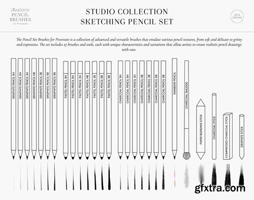 Realistic Pencil Procreate Brushes VXAR6UB Realistic Pencil Procreate Brushes VXAR6UB