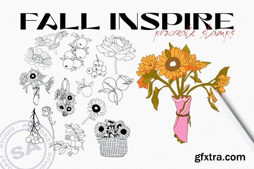 Fall Inspire Procreate Stamp 4C5KWL8 Fall Inspire Procreate Stamp 4C5KWL8