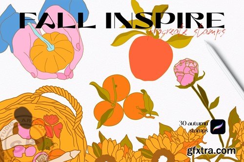 Fall Inspire Procreate Stamp 4C5KWL8 Fall Inspire Procreate Stamp 4C5KWL8
