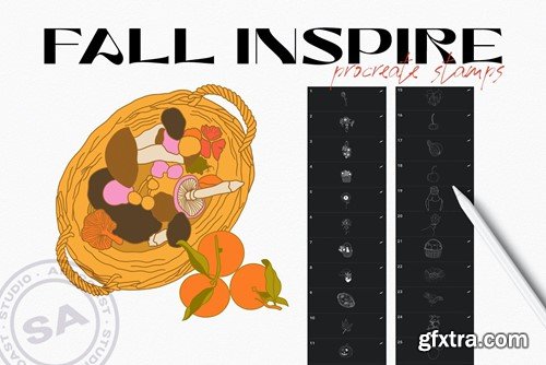 Fall Inspire Procreate Stamp 4C5KWL8 Fall Inspire Procreate Stamp 4C5KWL8