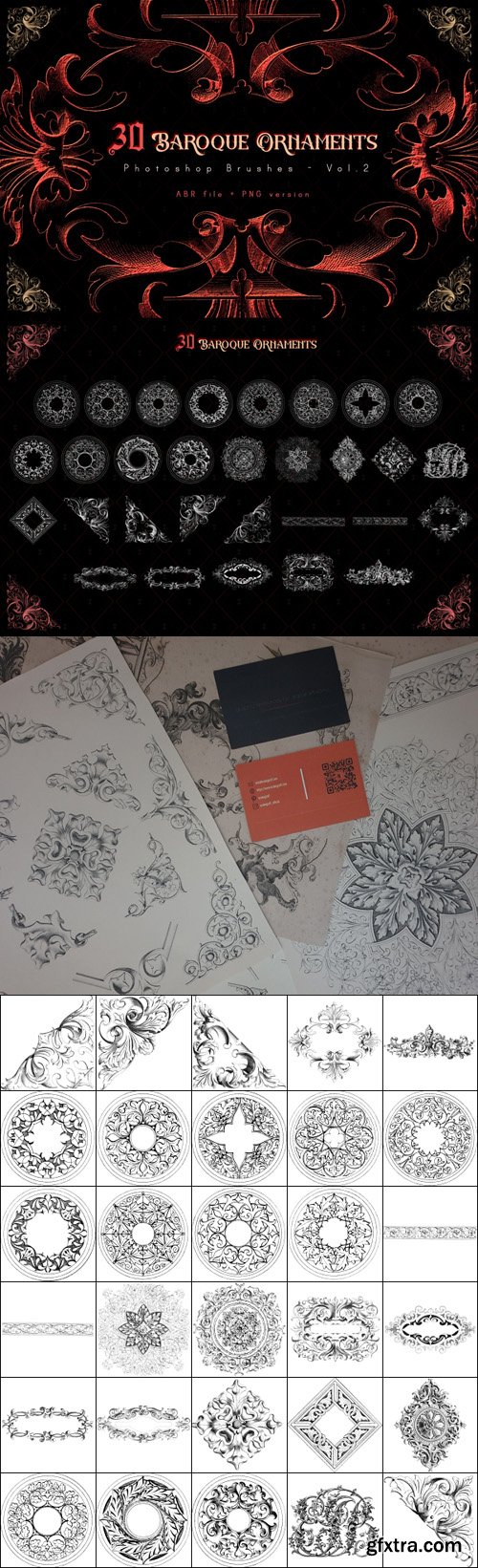 Angle Ornaments Brushes [Vol.2] for Photoshop