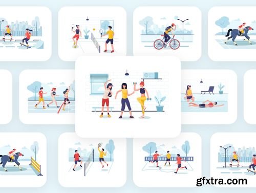 Sport Illustrators Pack Ui8.net