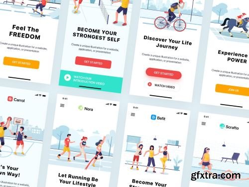 Sport Illustrators Pack Ui8.net