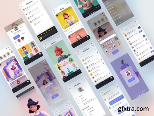 Social Media UI Kit Ui8.net