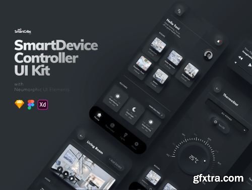 Dark Neumorphic UI Kit Ui8.net