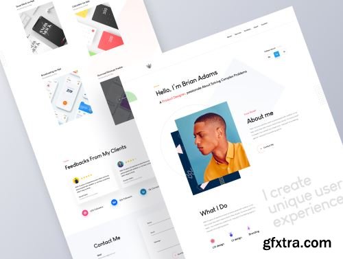 Sleek Portfolio HTML Template Ui8.net