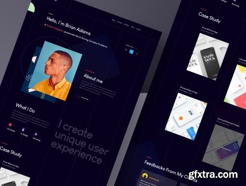 Sleek Portfolio HTML Template Ui8.net