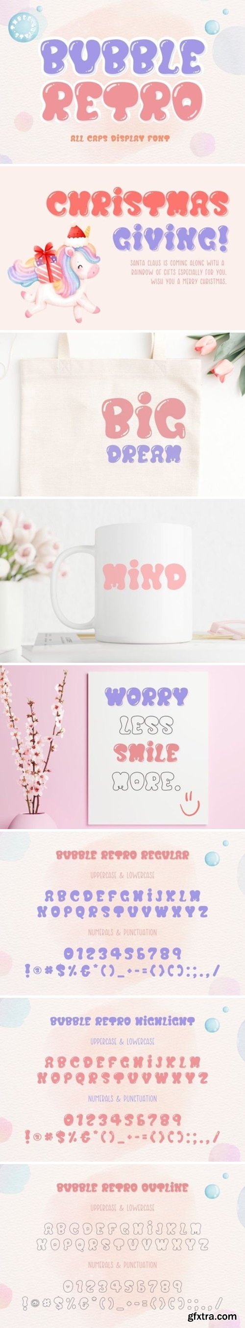 Bubble Retro Font Bubble Retro Font