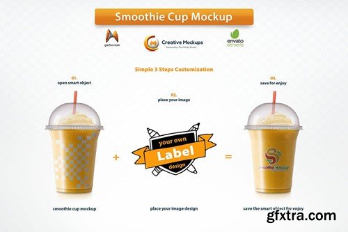 Smoothie Cup Mockup DXT2KKD Smoothie Cup Mockup DXT2KKD