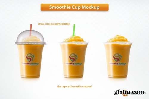 Smoothie Cup Mockup DXT2KKD Smoothie Cup Mockup DXT2KKD