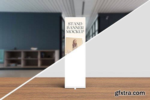 Stand Banner Mockup G7NE6WL Stand Banner Mockup G7NE6WL