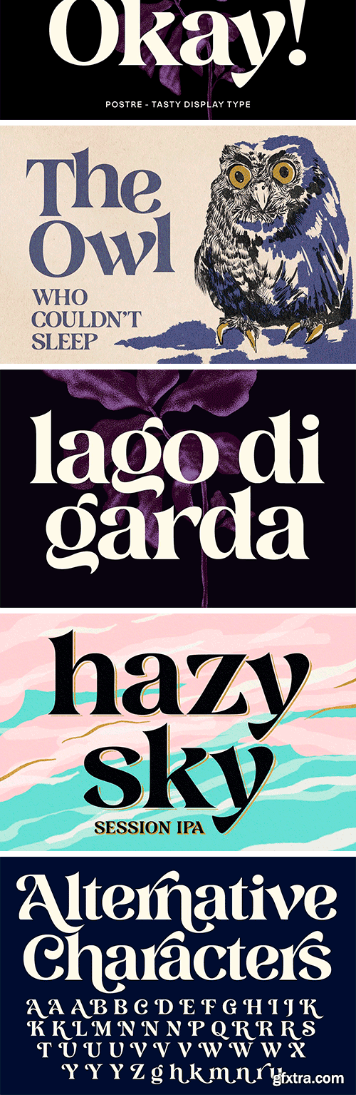 Postre - Stylish Serif