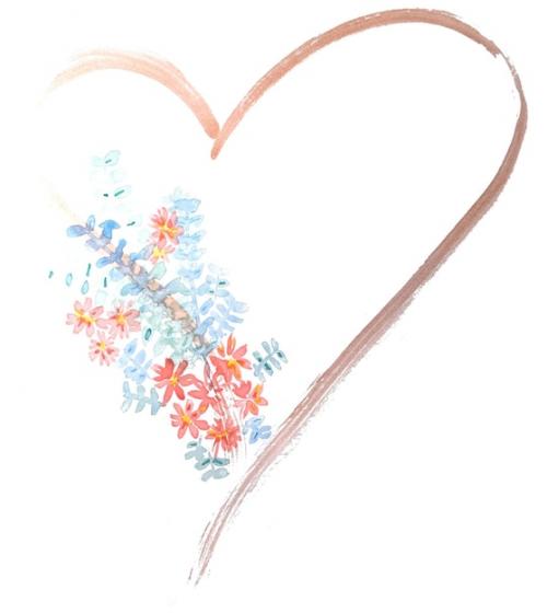 Premium PSD | Hand drawn watercolour botanical pattern Premium PSD