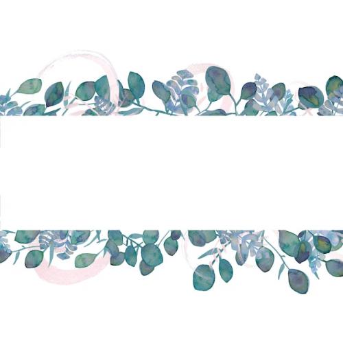 Premium PSD | Hand drawn watercolour botanical pattern Premium PSD