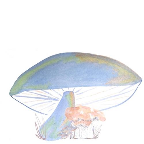 Premium PSD | Hand drawn watercolour shape pattern Premium PSD