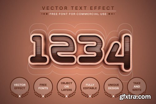 Dark Wood - Editable Text Effect, Font Style M9J795D