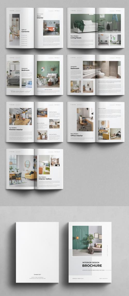 Interior Design Brochure Layout 639829946