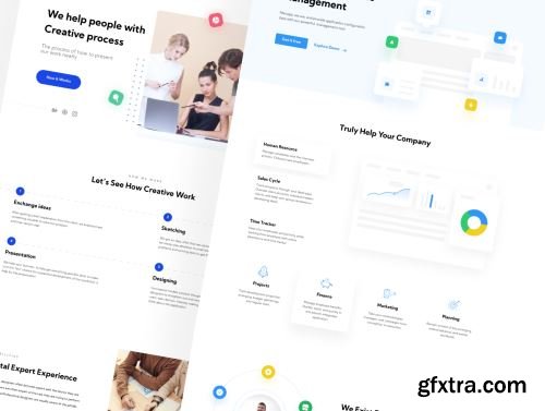 Sekawan Landing page ui kits Ui8.net