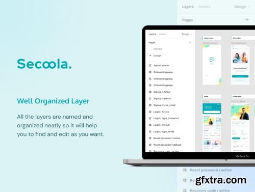 Secoola - Course Mobile Apps UI KIT Ui8.net