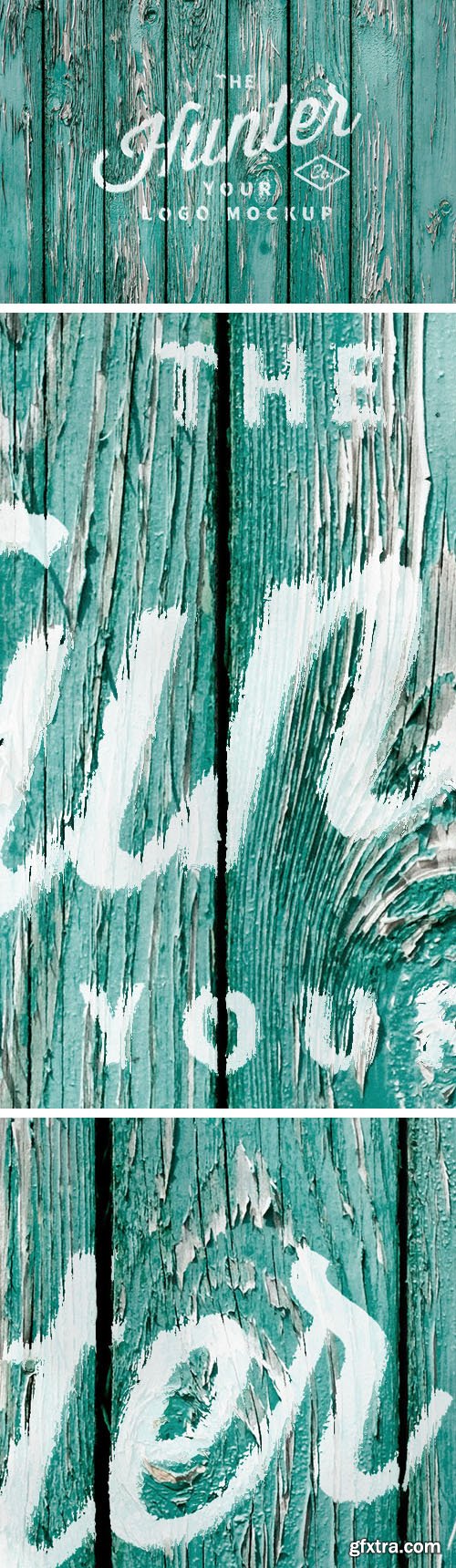 Old Wood Logo PSD Mockup Template