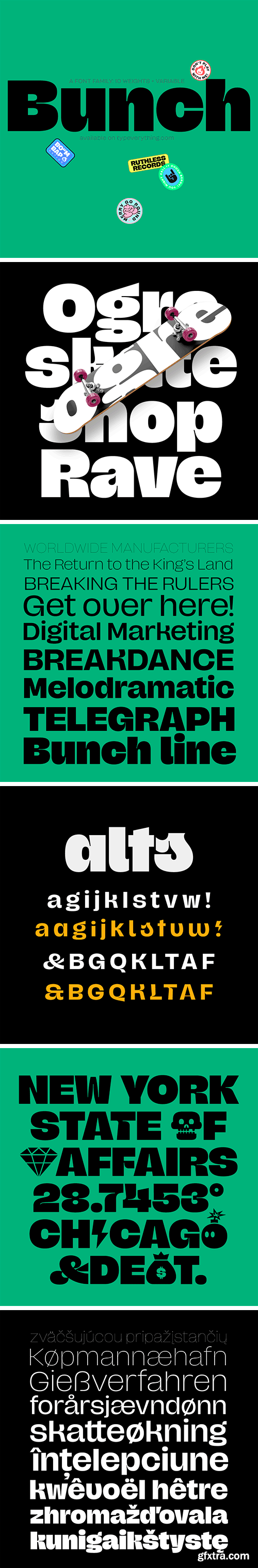 Bunch Font Family