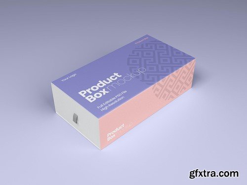 Product Box with decorative paper mockup V3MP6NJ