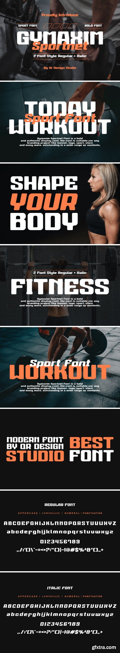 Gymaxim Sportnet Font