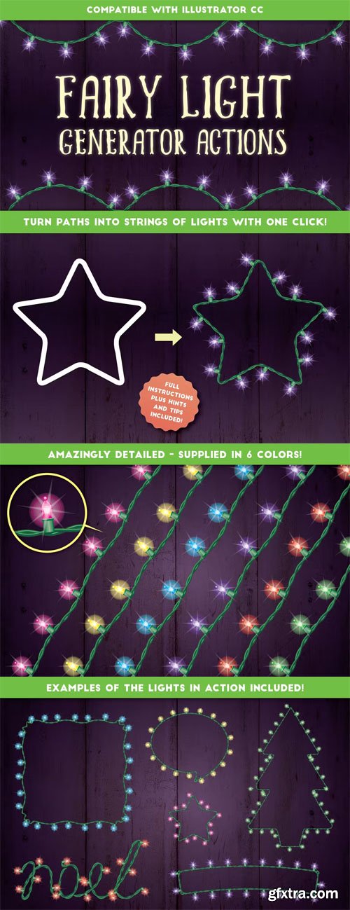 Fairy Light Generator - Actions for Illustrator