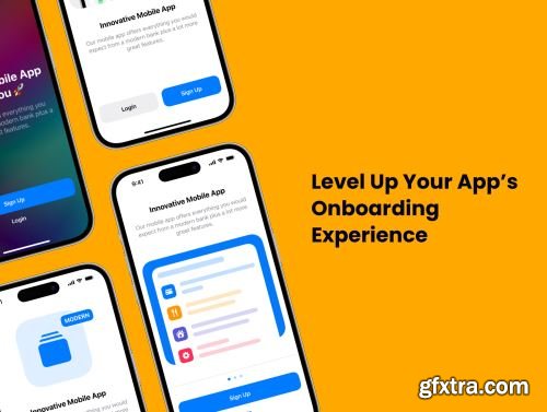 Coded Onboarding Screens for iOS Ui8.net