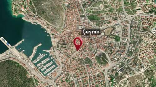 Videohive - Çeşme City Map Zoom (Turkey) from Space to Earth - 47982729 - 47982729