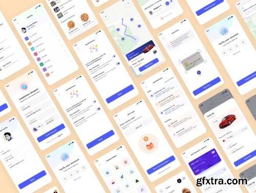 Rideshare UI Kit Ui8.net