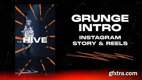 Videohive Grunge Intro Instagram Story & Reels 48143665