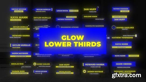 Videohive Glow Lower Thirds 48147596