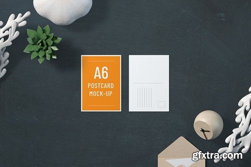 A6 Portrait Postcard / Flyer Mockup Y8AQTBB