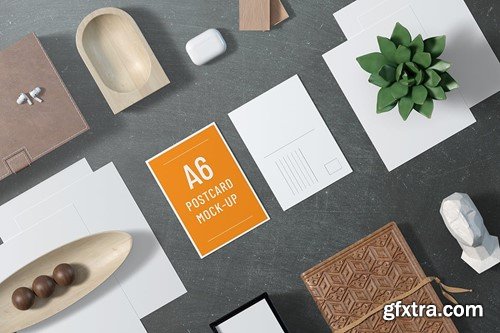 A6 Portrait Postcard / Flyer Mockup Y8AQTBB