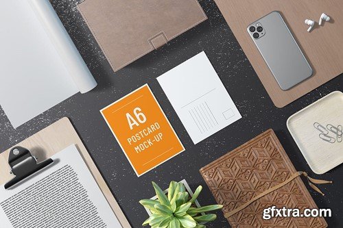 A6 Portrait Postcard / Flyer Mockup Y8AQTBB